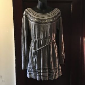 maternity sweater medium grey gray